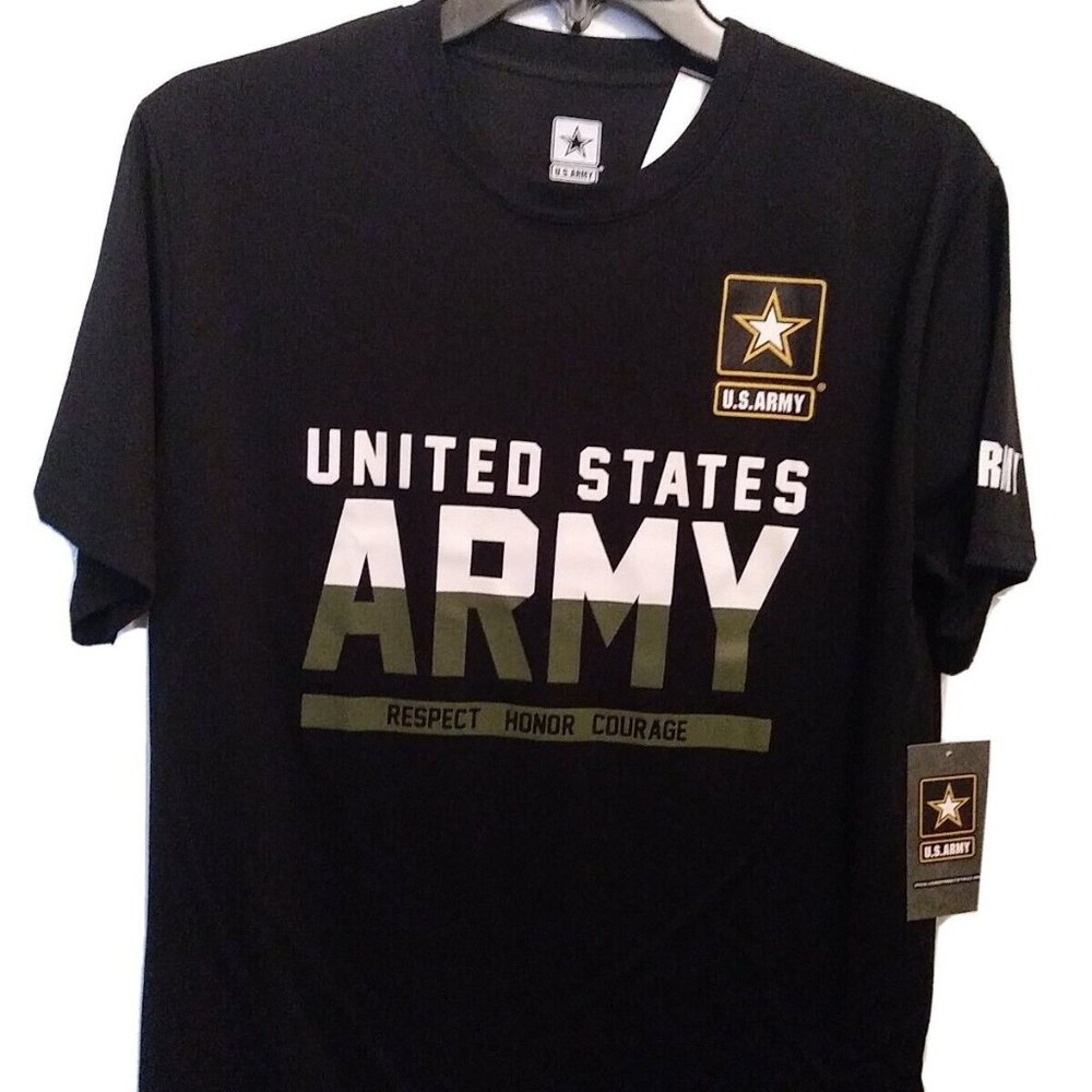 U.S. Army Strong Emblem Design Men's BLACK T-shirt STYLE GA34898001 XL  NWT